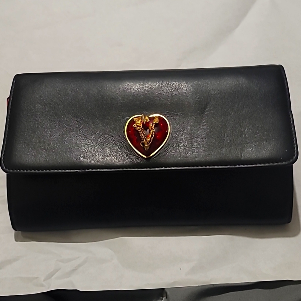 Vintage Versace Heart Logo Wallet